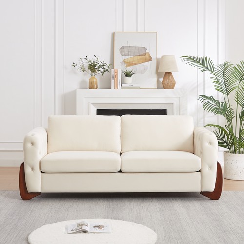 Inch velvet sofa with - inch,